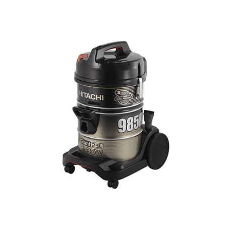 مكنسة كهرباء هيتاشي، برميل، 23 لتر، 2300 واط، ذهبي/أسود - موديل CV-985HCCGB