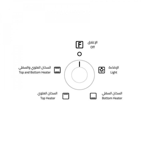 جنرال سوبريم فرن كهرباء مدمج 90 سم 120 لتر 6 وظائف ستانلس ستيل إيطالي GSO906IEMM