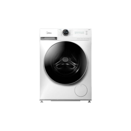 غسالة ملابس ميديا ​​تحميل أمامي، سعة غسيل 10 كجم، مجفف 7 كجم، 16 برنامج، لون أبيض