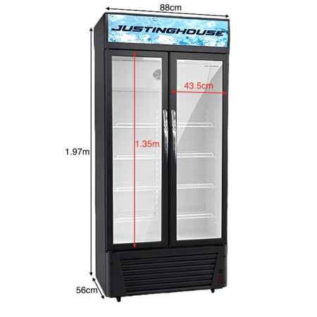 ثلاجة عرض بابين جستنغ هاوس 518 لتر - JSSW-599