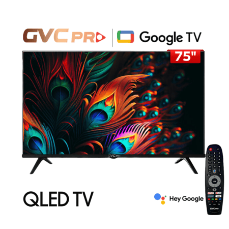 شاشة جي في سي برو، 75 بوصة، QLED، دقة 4K، نظام Google TV، موديل GVC-75GOG903