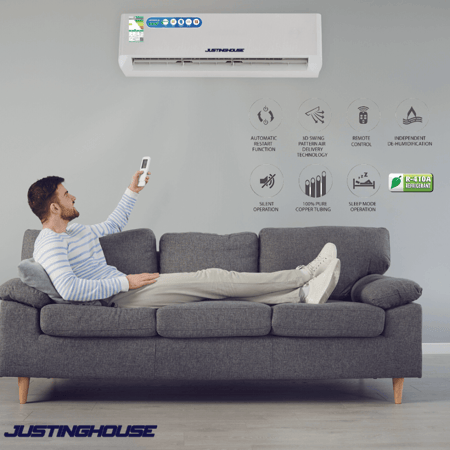 مكيف اسبليت جستنغ هاوس حار بارد 21000 وحدة - موديل JUSSP-24HC، كفاءة عالية في التبريد والتدفئة