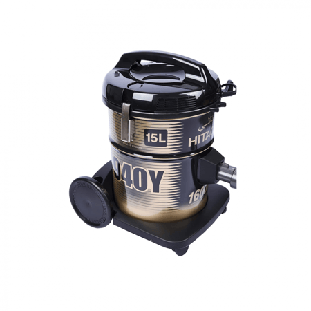 مكنسة كهرباء هيتاشي، برميل، 15 لتر، 1600 واط، أسود - موديل CV-940YBK