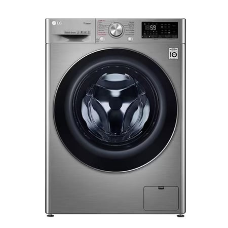 غسالة LG، أمامية، 10.5 كجم، تجفيف 7 كجم، 100%، فضي - موديل WSV1107XMT