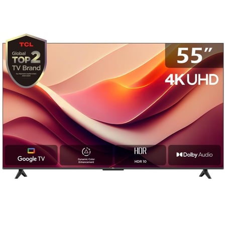 شاشة TCL، 55 بوصة، UHD، 4K، Google TV، Dolby، 60 هرتز - موديل 55P69B