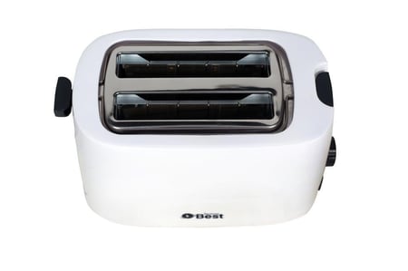 محمصة خبز تكنو بيست، شريحتين، 650 واط، أبيض - موديل BET-01P