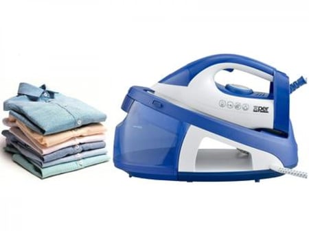 مكواة اكسبير بمولد بخار 2400 واط سيراميك - أزرق - موديل XPSS-300