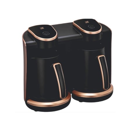 صانع قهوة تركي اكسبير بقدرة 1200 واط، مع وعائين للتحضير، اللون ذهبي - موديل XPTC-90