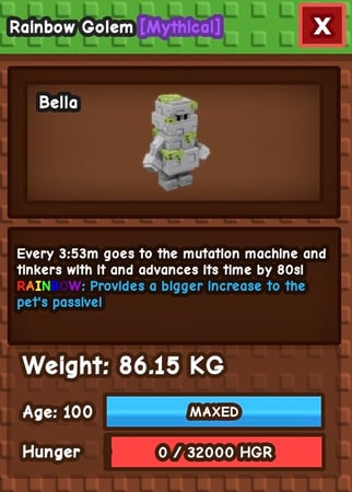 Titanic Rainbow Golem