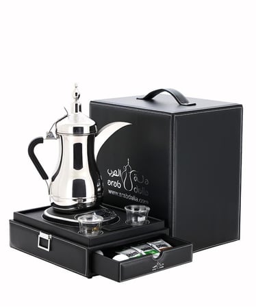 صندوق دلة العرب الجلدي