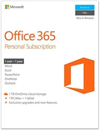 Microsoft 365 Personal - اشتراك رقمي لمدة سنة (12 شهر)