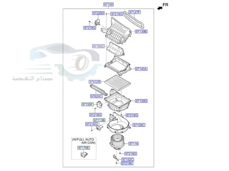 2SF79AQ000 فلتر مكيف اكسنت+توسان (971332E210) اصلي