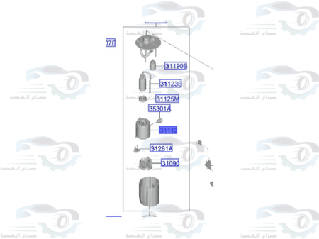 31112F9000 فلتر بنزين اكسنت اصلي