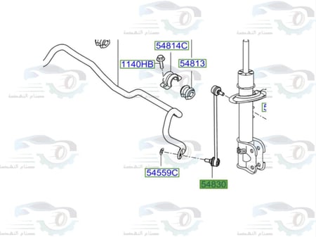 548302W000 مسمار توازن امامي  هيونداي سنتافي 2013-2018 اصلي