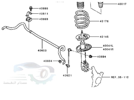 4060A562 مساعد امامي ميتسوبيشي يمين ياباني