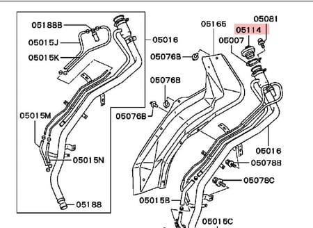 MN106160 غطاء تانكي بنزين باجيرو + ونيت + منتيرواصلي