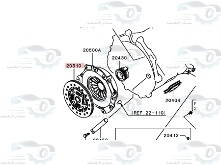 2301A039 صحن كلتش باجيرو اصلي