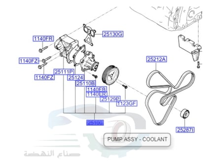 251002G510 طرمبة ماء سوناتا 2013-2018 اصلي
