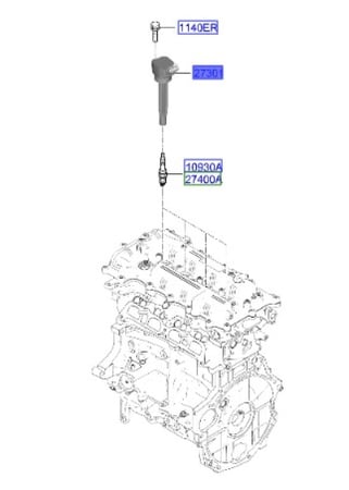 273012M320 كويل كهرباء النترا 2020 م1.6 اصلي