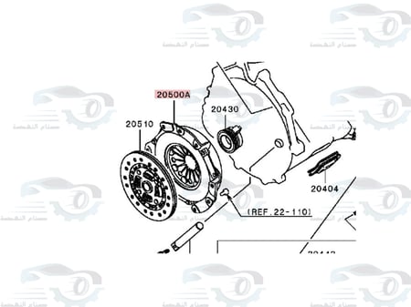 2304A001 دسك كلتش باجيرو اصلي