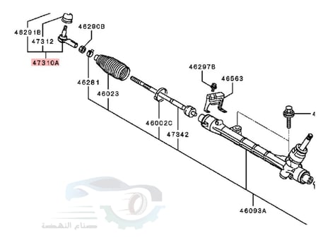 MB166426K كوع دركسون خارجي ميتسوبيشي اوتلاندر
