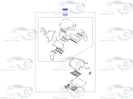 209103CA00 طقم وجيه ازيرا+فيراكروز+كرنفال 2006 م/3.8 أصلي