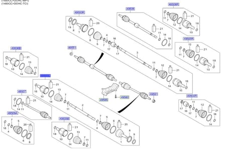 49500A0100 عكس كريتا 2016 يسار اصلي
