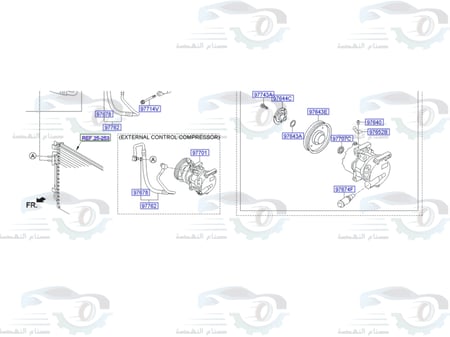 97701D3000K كمبروسر مكيف توسان ديزل بديل