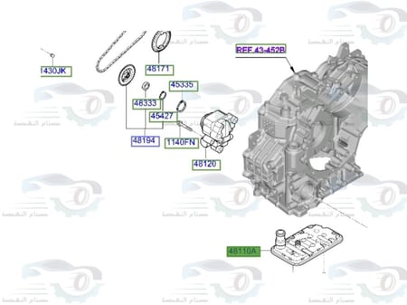 481482H000 فلتر جيربكس هيونداي النترا 2021-2025 + سونيت 2021 + اكسنت 2023-2025اصلي