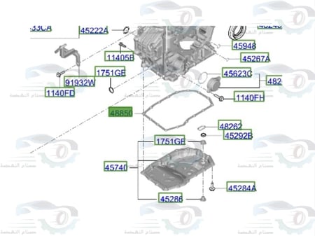 482822H000 وجه كرتير جيربكس هيونداي اكسنت 2023-2025 +  النترا 2021-2025 اصلي