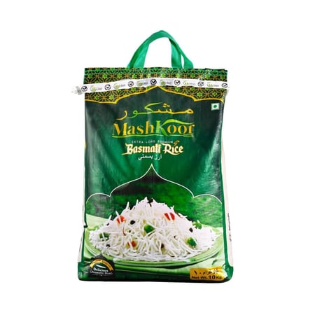 ارز بسمتي هندي ابيض مشكور 10 كيلو