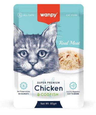 ظروف وينبي نكهة دجاج وسمك القد 85 جرام