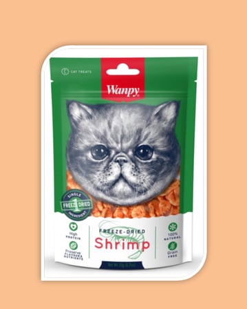 وانبي مكافاة جمبري مجفف لقطط