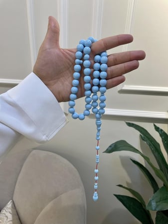 مسباح بولنق اللون سماوي مع شاهد اسبير