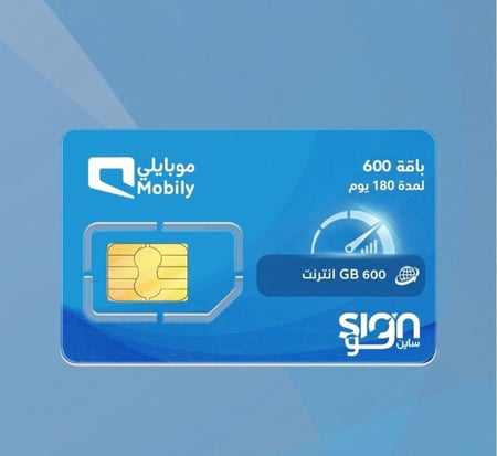 باقة 600 جيجابايت 6 شهور