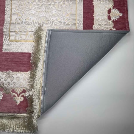 سديم – سجادة صلاة مبطنة فاخرة باللون البني الوردي