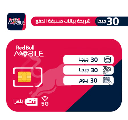 ريدبل موبايل شريحة بيانات  30 جيجا 30 يوم