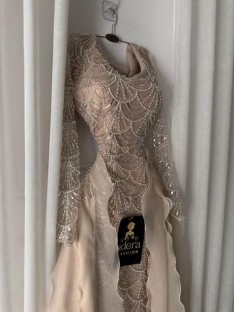 فستان سهره بيج فخم