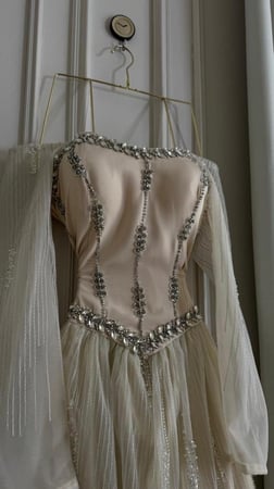 فستان سهرة بيج اكمام