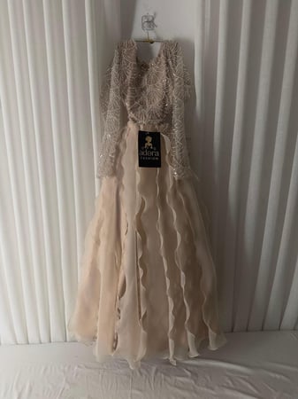 فستان سهره بيج فخم