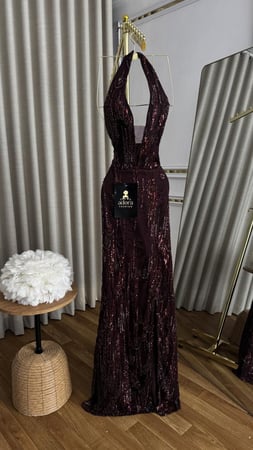 فستان سهره بني