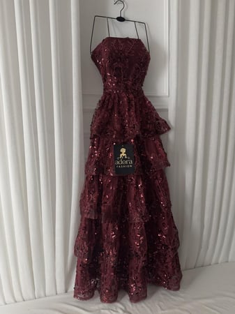 فستان سهره عودي ترتر طبقات