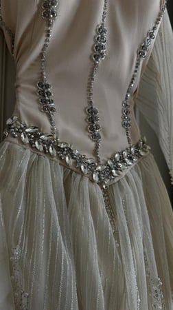 فستان سهرة بيج اكمام