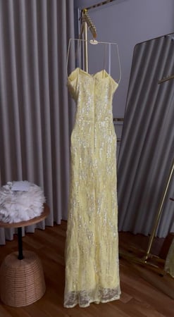 فستان سهره ليموني