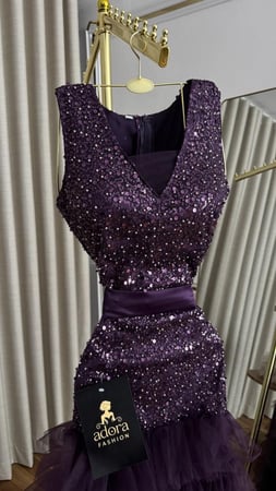 فستان سهره توتي مكشكش