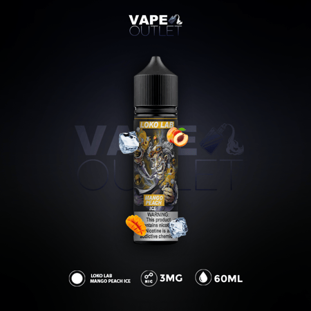 نكهة لوكو لاب مانجو خوخ سوبر ايس 3 نيكوتين 60ملي