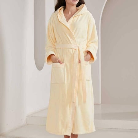 روب مودرن بقبعة - ليموني