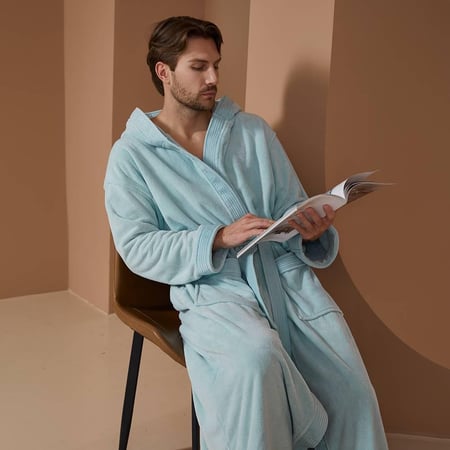 روب مودرن بقبعة - تركواز