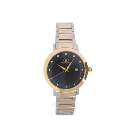 ساعه رجالي ذهبي فضي ميناء كحلي ماركة جلوس كفالي