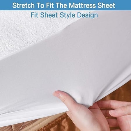 واقي مرتبة ممتاز مقاوم للماء - غطاء محبوك ناعم ومسامي - غطاء خلفي من مادة TPU مقاوم للماء